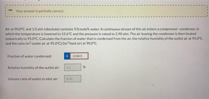 Solved Air At C And Atm Absolute Contains Chegg