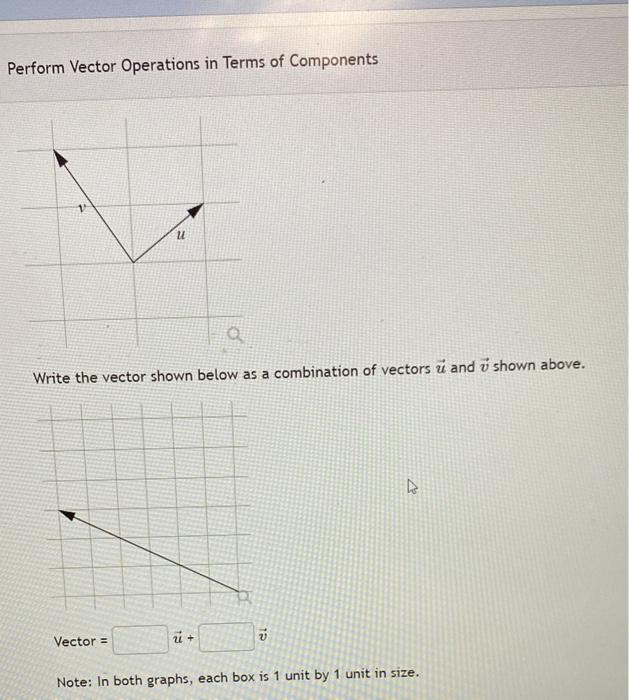 Solved Perform Vector Operations In Terms Of Components