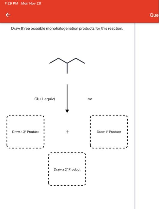 Solved Draw All Of The Possible Monochlorinated Products Chegg