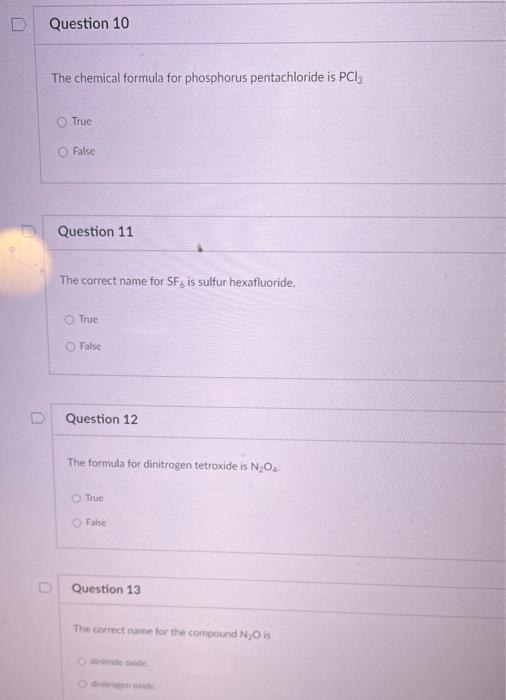 Solved The Chemical Formula For Phosphorus Pentachloride Is Chegg