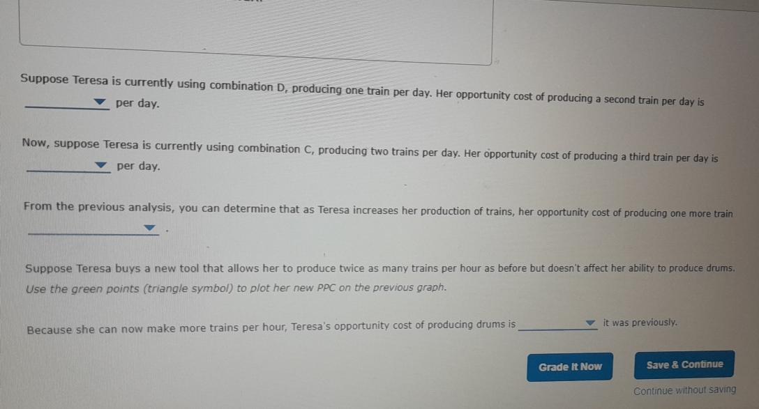 Solved Suppose Teresa Is Currently Using Combination D Chegg