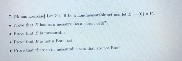 Solved Prove That Every Borel Set Is Measurable As Chegg