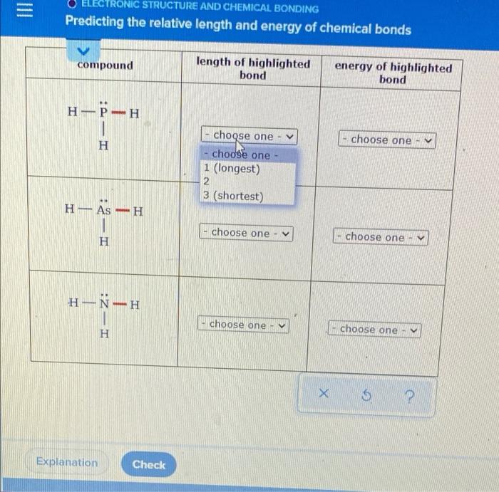 Solved Predicting The Relative Length And Energy Of Chemical Chegg