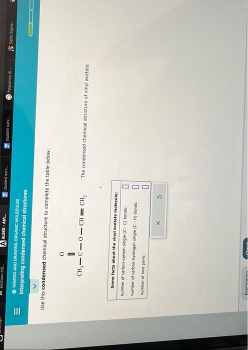 Solved Use This Condensed Chemical Structure To Complete The Chegg