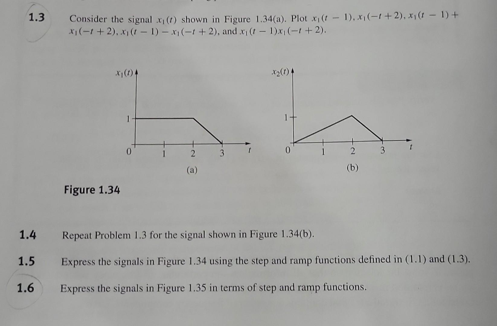 Solved Consider The Signal X Shown In Chegg