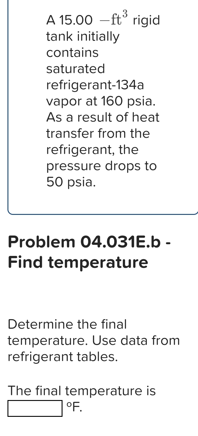 Solved A Ft Rigid Tank Initially Contains Saturated Chegg