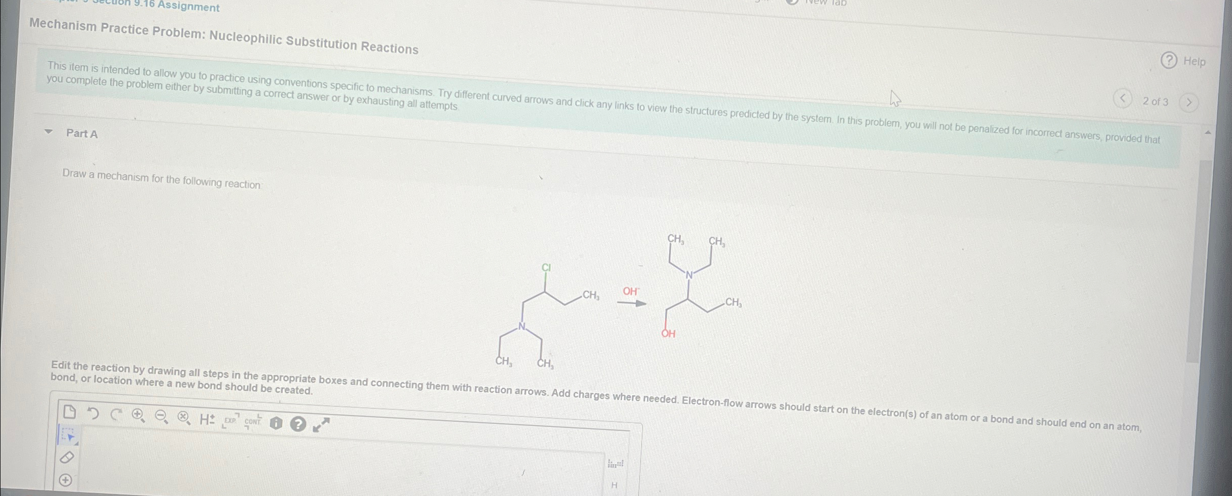 Solved 6 AssignmentMechanism Practice Problem Nucleophilic Chegg