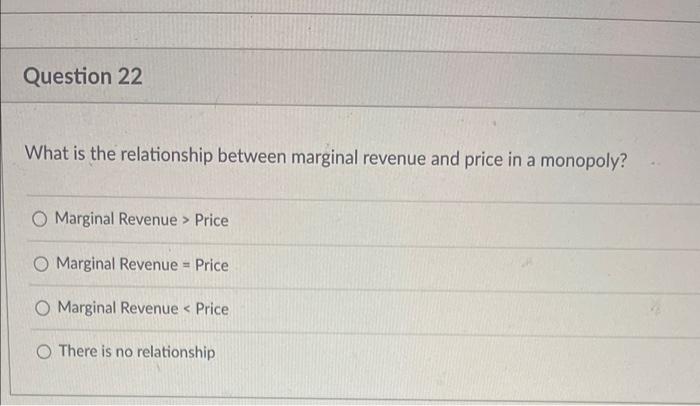 Solved Question What Is The Relationship Between Marginal Chegg