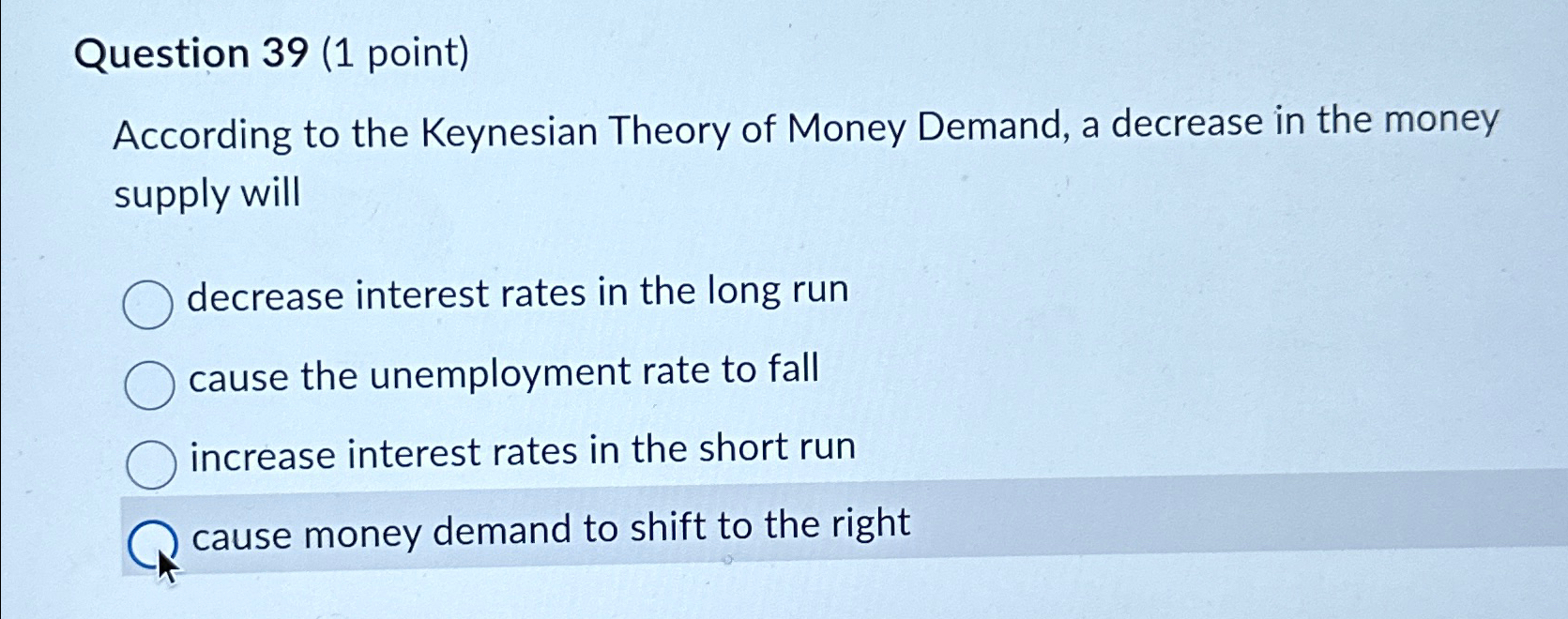 Solved Question Point According To The Keynesian Chegg