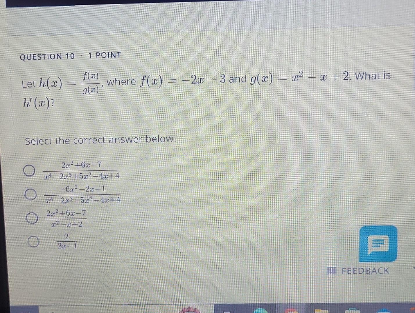 Solved Let H X G X F X Where F X X And G X X X Chegg