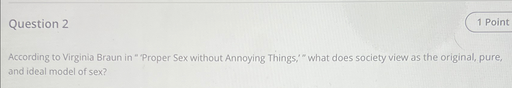 Solved Question 21 PointAccording To Virginia Braun In Chegg