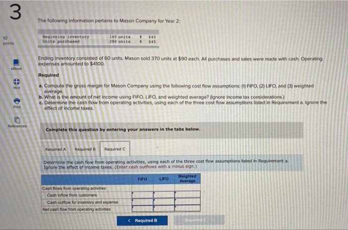 Solved The Following Information Pertains To Mason Company Chegg