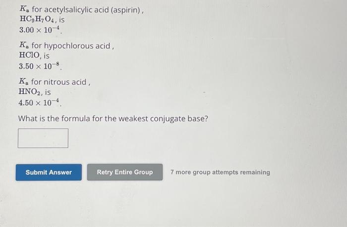 Solved Ks For Hypochlorous Acid HClO Is 3 50108 Ka For Chegg