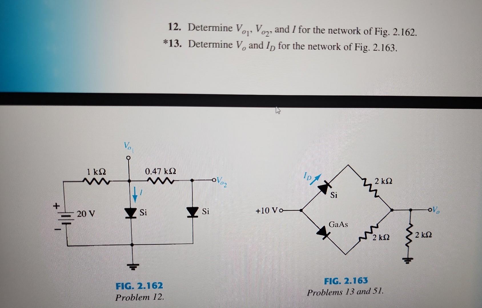 Solved Determine Vo Vo And I For The Network Of Fig Chegg