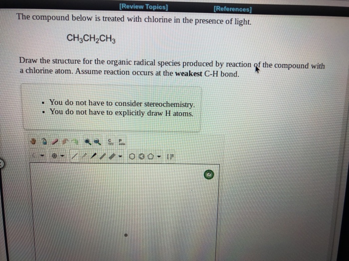 Solved Review Topics References The Compound Below Is Chegg