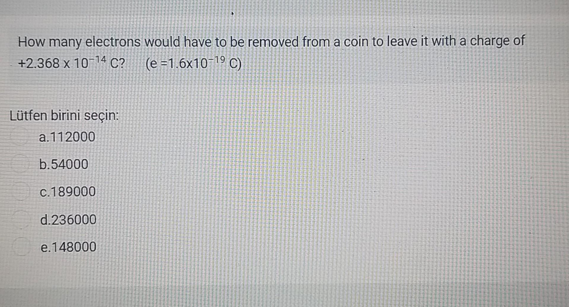 Solved How Many Electrons Would Have To Be Removed From A Chegg