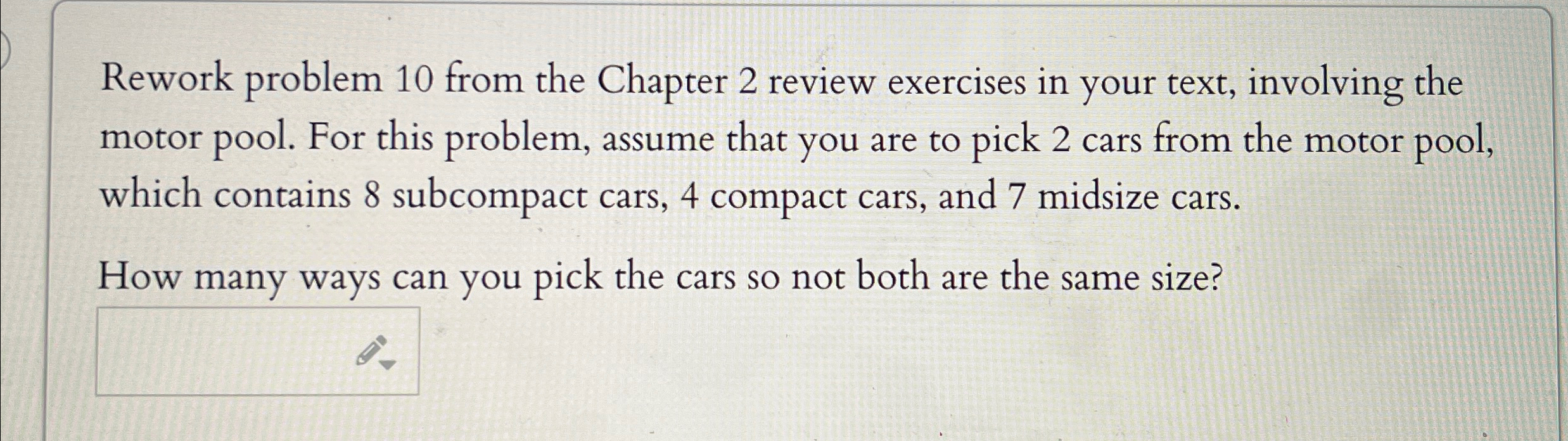 Solved Rework Problem 10 From The Chapter 2 Review Chegg