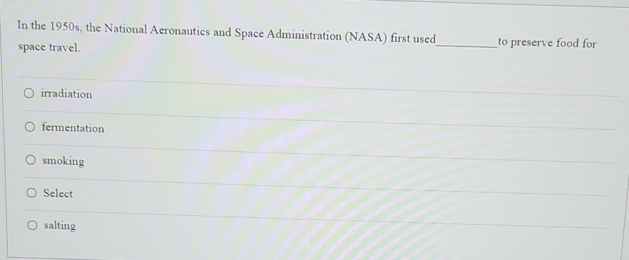 Solved In The 1950s The National Aeronautics And Space Chegg