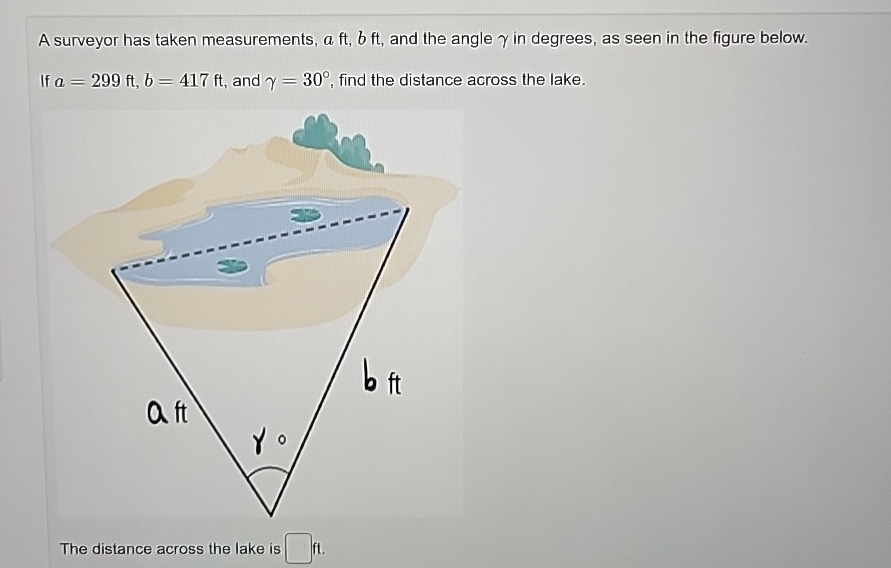 Solved A Surveyor Has Taken Measurements Aft Bft And The Chegg