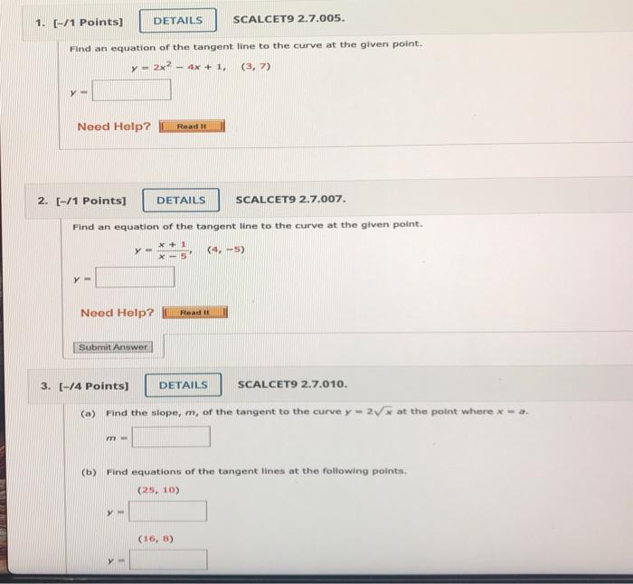 Solved Points Details Scalcet Find An Chegg