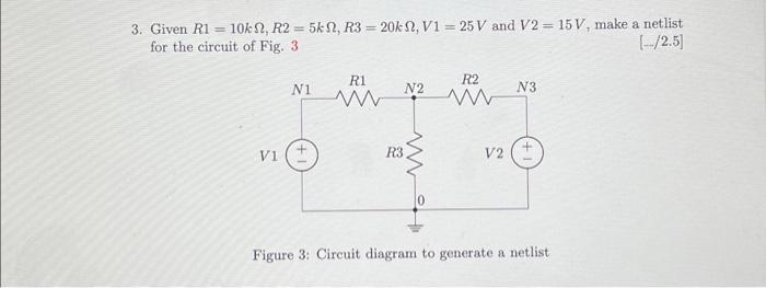 Solved Given R K R K And V V Find Out The Chegg