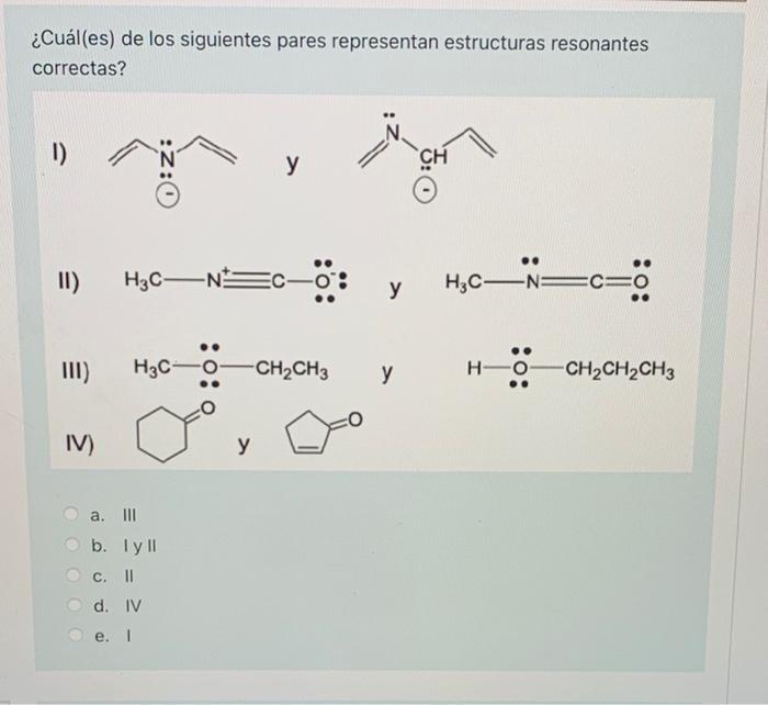 Solved Cu L Es De Los Siguientes Pares Representan Chegg