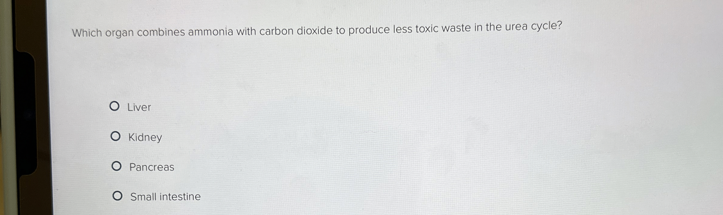 Which Organ Combines Ammonia With Carbon Dioxide To Chegg