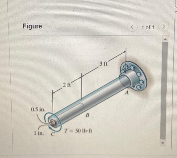 Solved The Shaft Is Made From A Solid Steel Section Ab And A Chegg