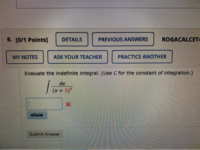 Solved Points Details Previous Answers Rogacalcet Chegg