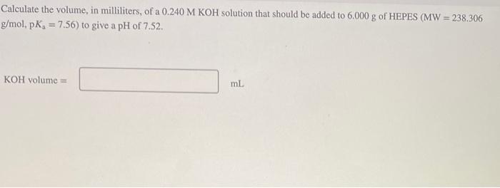 Solved You Need To Prepare An Acetate Buffer Of PH5 47 From Chegg