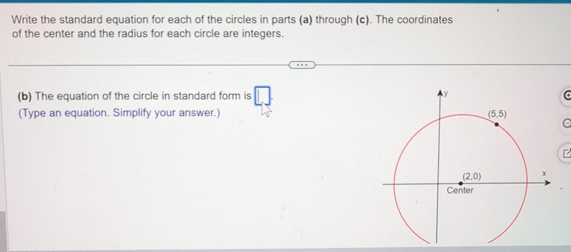 Solved Write The Standard Equation For Each Of The Circles Chegg