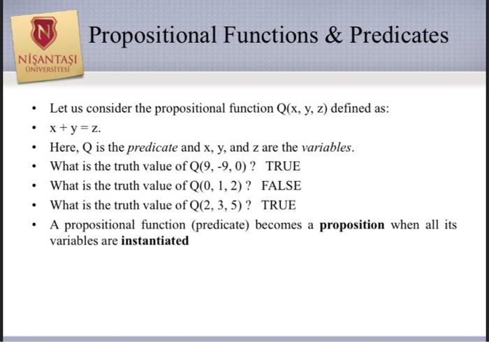 Solved Propositional Functions Predicates Let Us Chegg