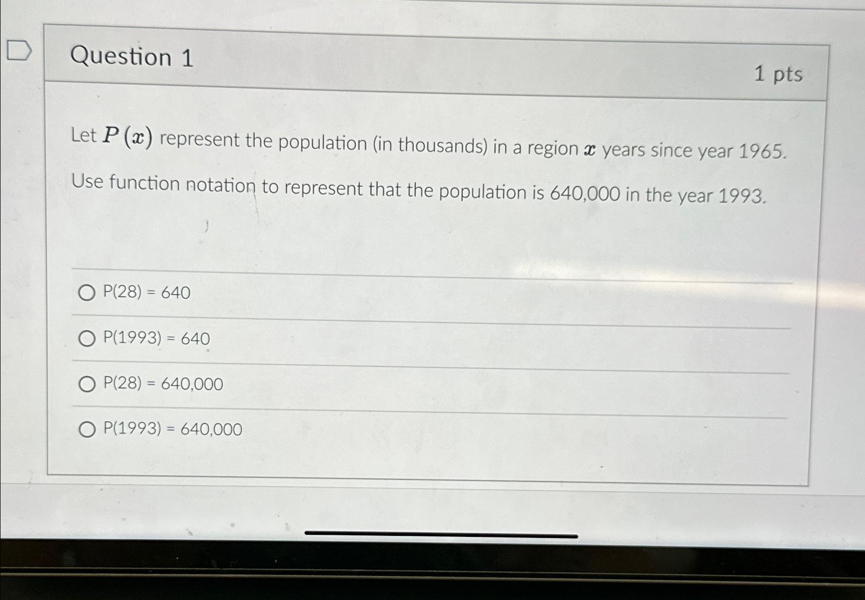 Solved Question Ptslet P X Represent The Population Chegg