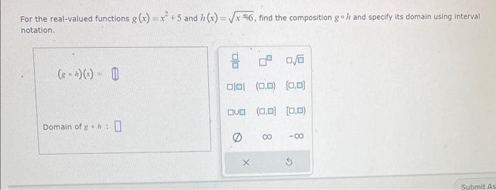 Solved For The Real Valued Functions G X X And H X X Chegg