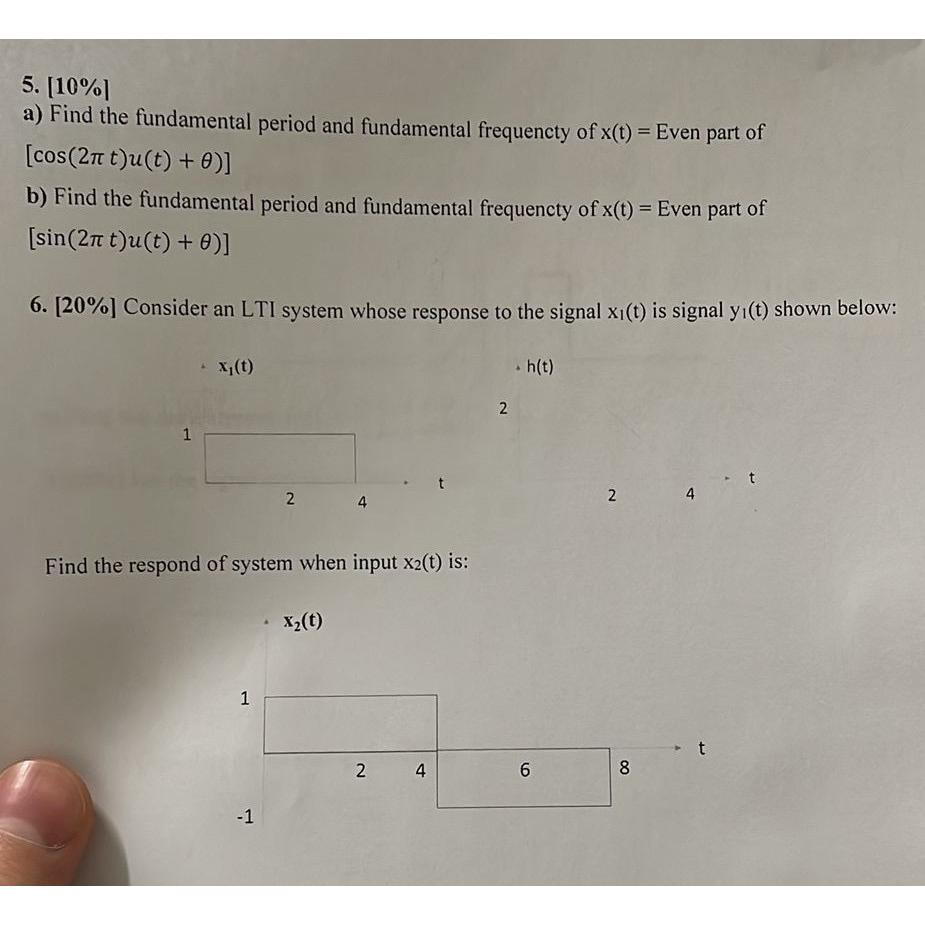 Solved A Find The Fundamental Period And Fundamental Chegg