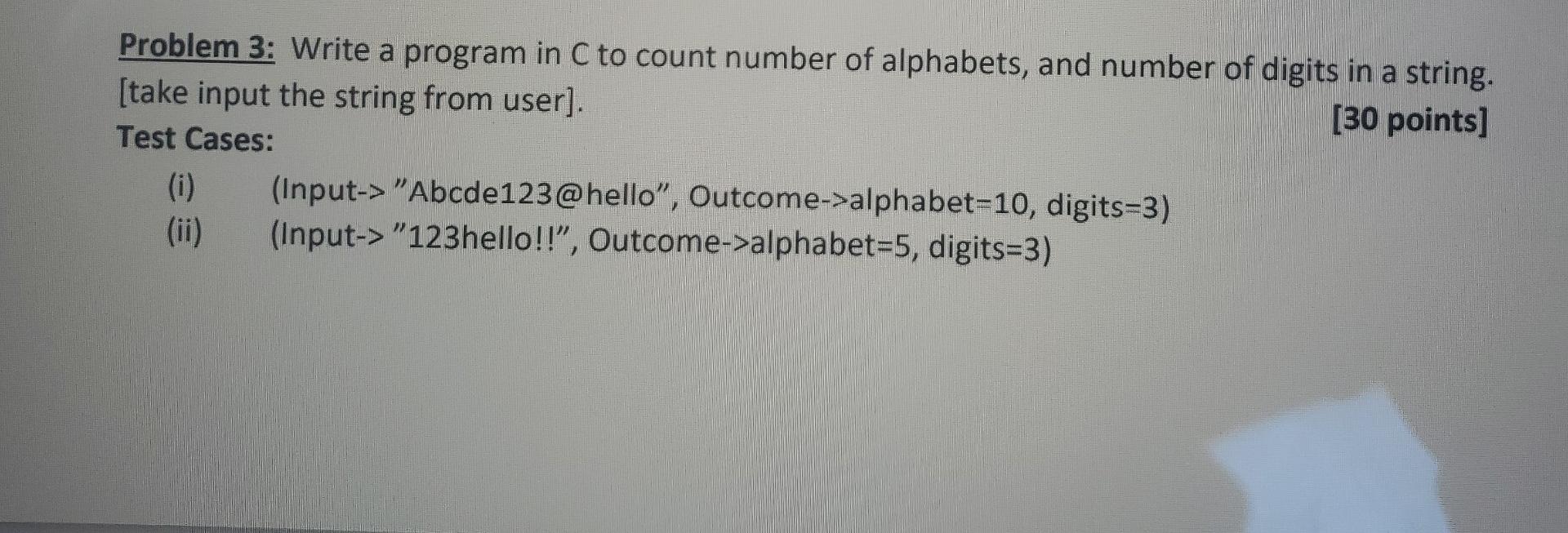 Solved Problem Write A Program In C To Count Number Of Chegg