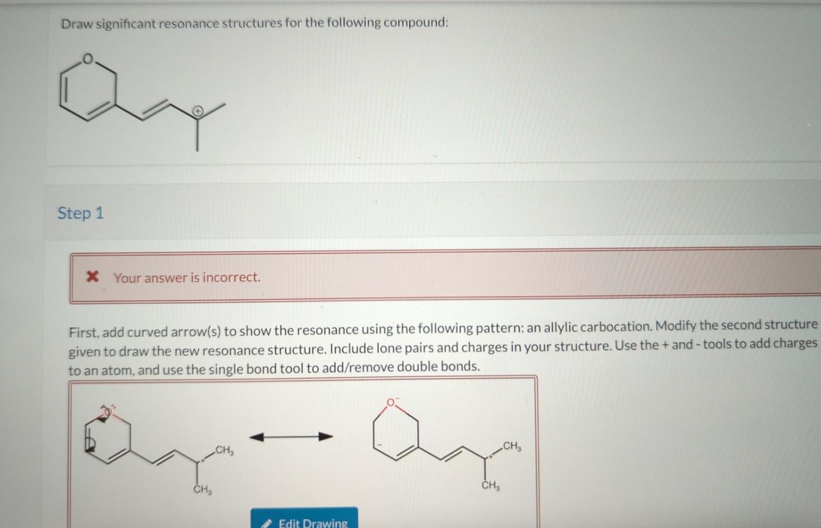 Solved Draw Significant Resonance Structures For The Chegg