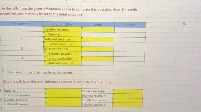 Solved The Following Is A List Of Unadjusted Account Chegg