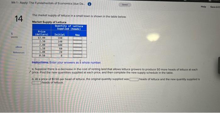 Solved Wk 1 Apply The Fundamentals Of Economics Due Chegg