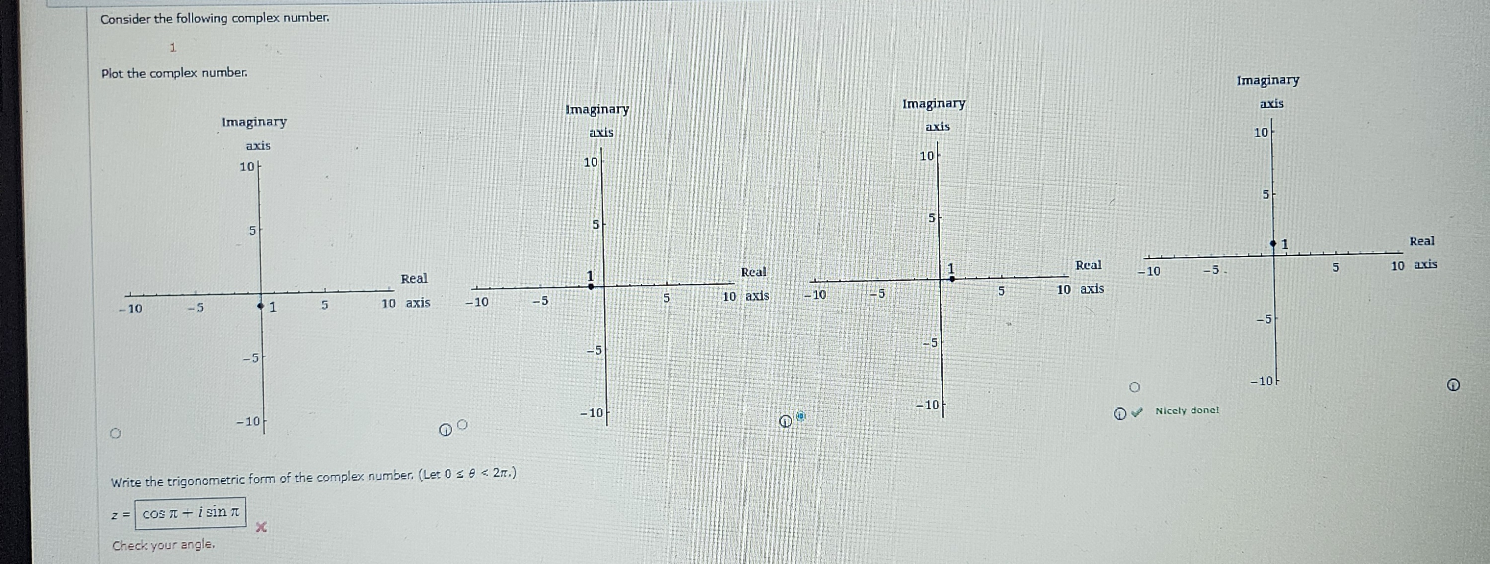 Solved Consider The Following Complex Number 1Plot The Chegg