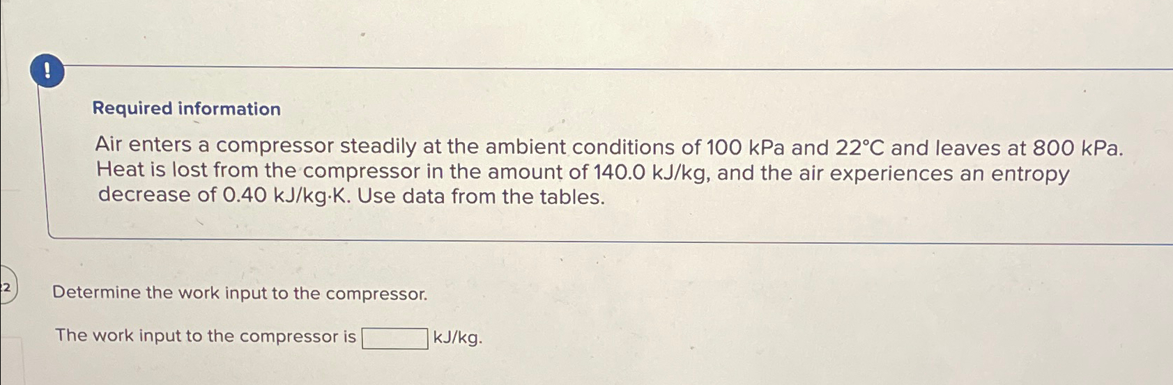 Solved Required Informationair Enters A Compressor Steadily Chegg