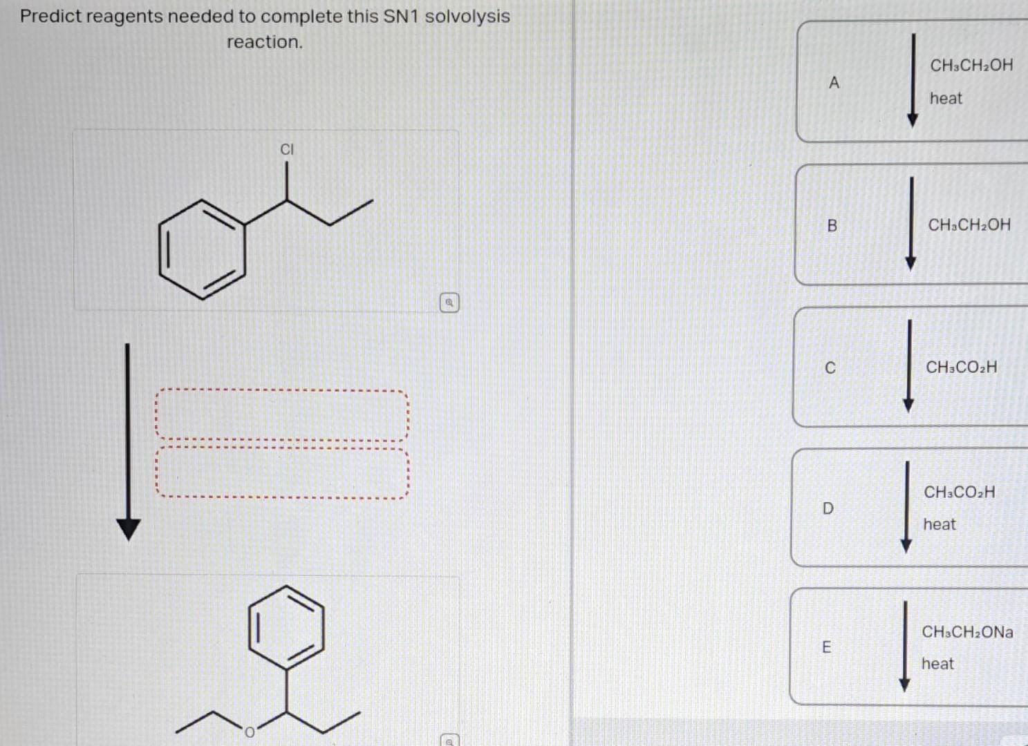 Solved Predict Reagents Needed To Complete This SN1 Chegg