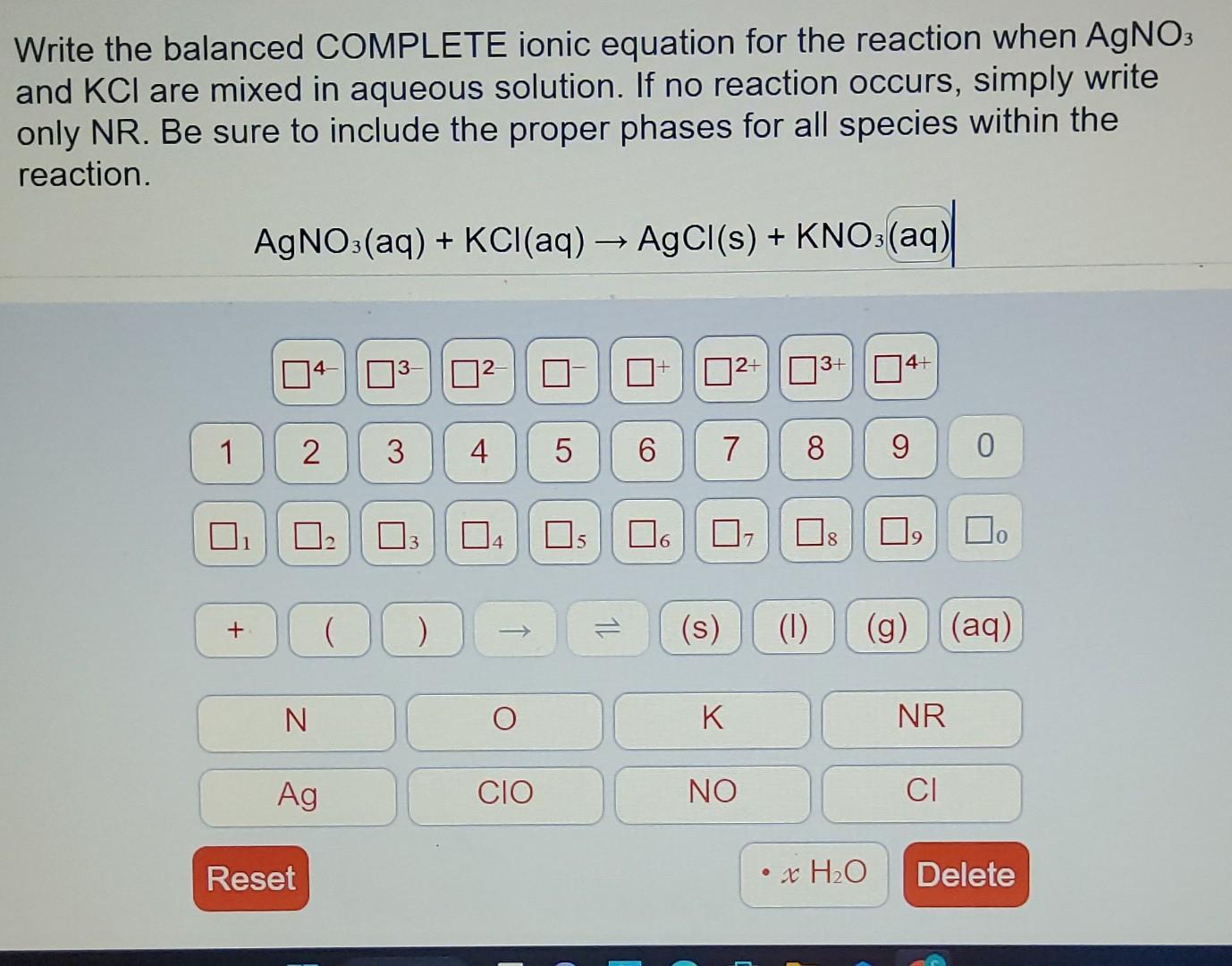 Solved Write The Balanced COMPLETE Ionic Equation For The Chegg