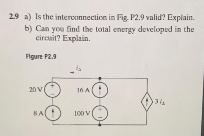 Solved If The Interconnection In Fig P Is Valid Chegg