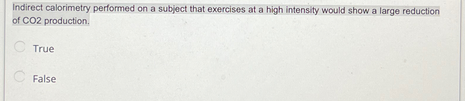 Solved Indirect Calorimetry Performed On A Subject That Chegg