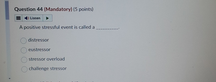 Solved Question 44 Mandatory 5 Points A Positive Chegg