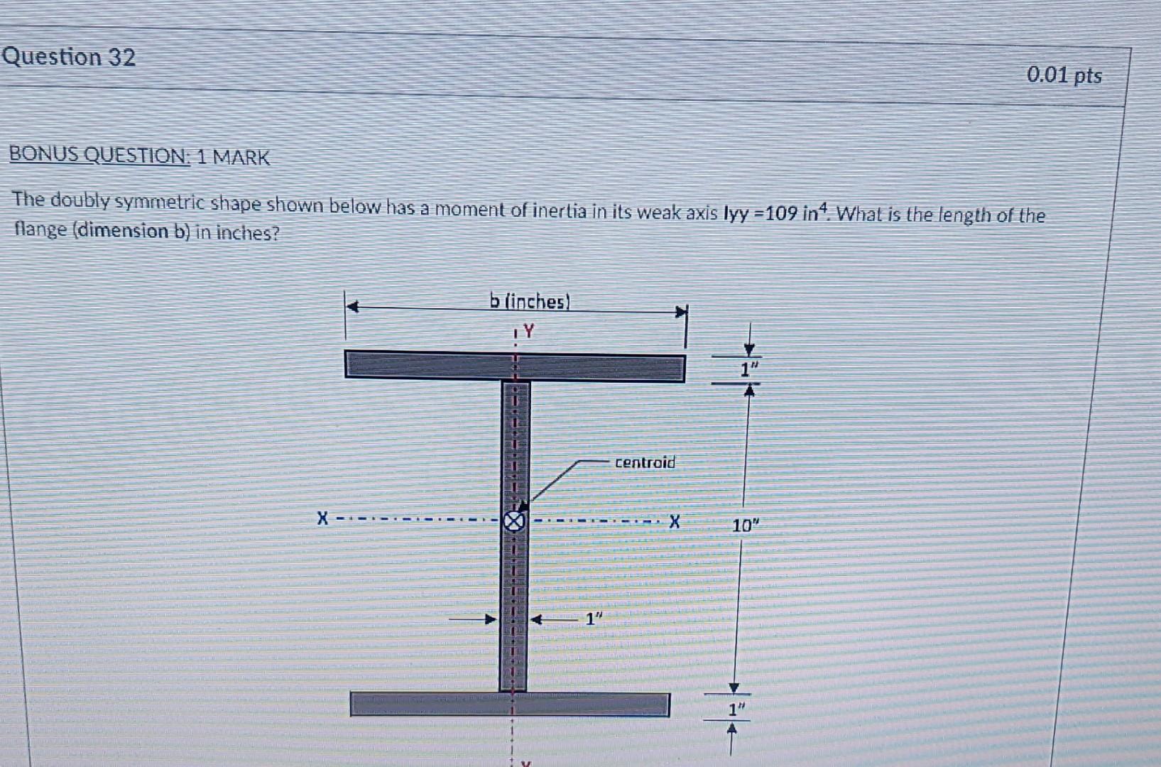 Solved BONUS QUESTION 1 MARK The Doubly Symmetric Shape Chegg