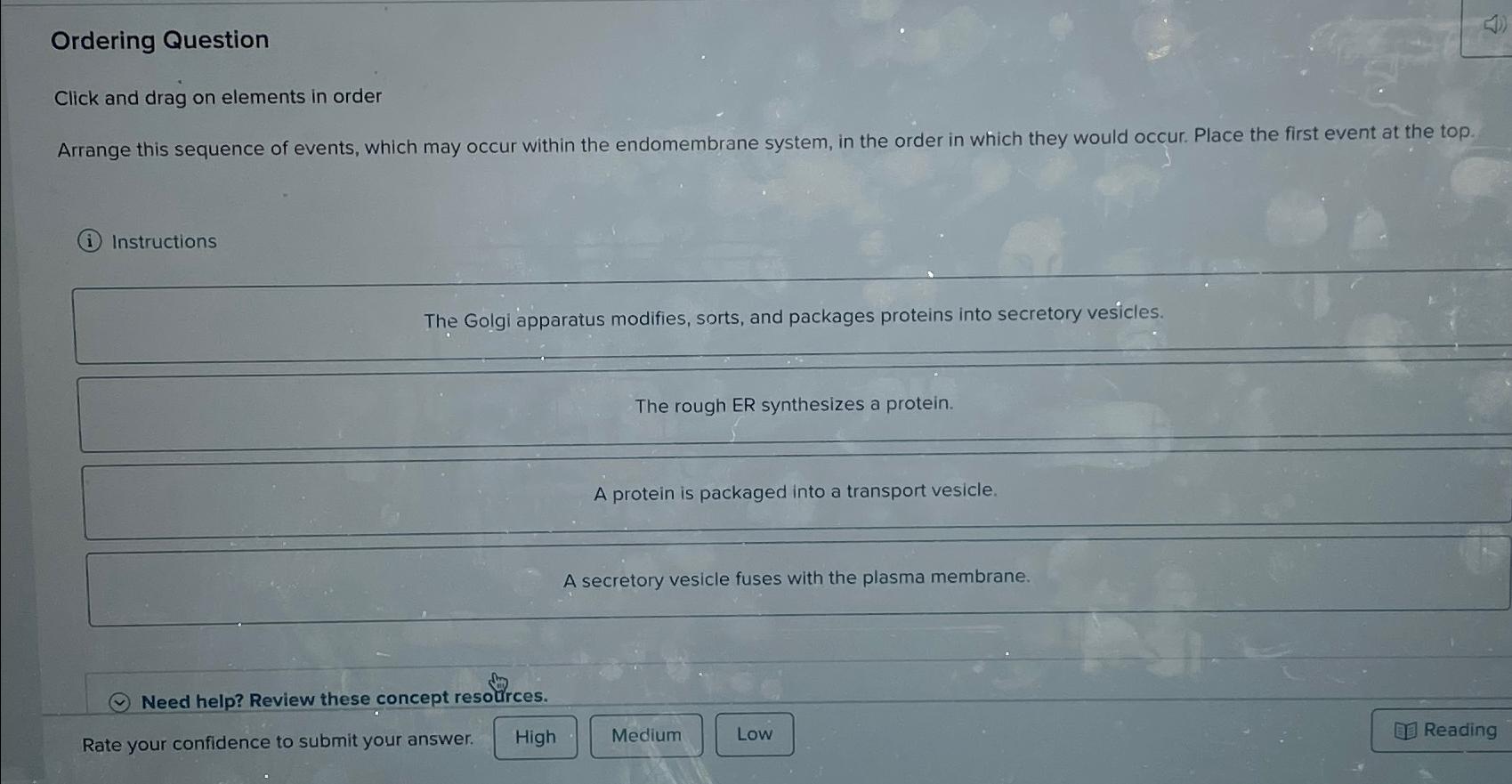 Solved Ordering Questionclick And Drag On Elements In Chegg