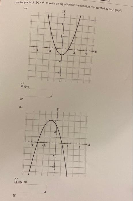 Solved Use The Graph Of Fx To Write An Equation For The Chegg