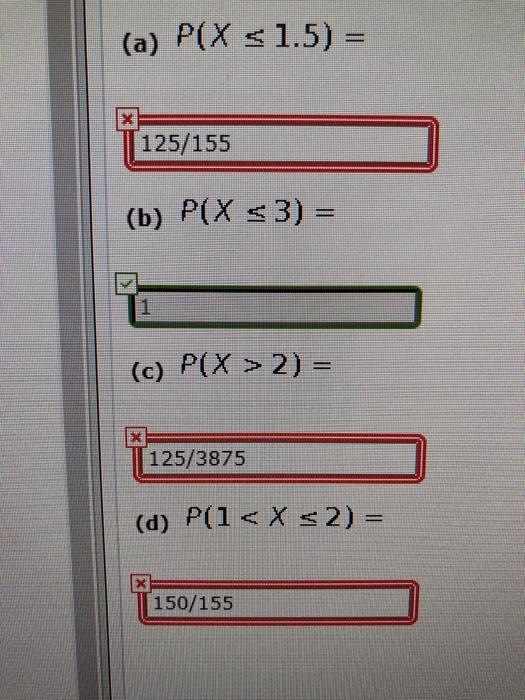 Solved Evaluate The Cumulative Distribution Function F For Chegg